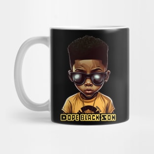 Dope Black Son, Black Boy Mug